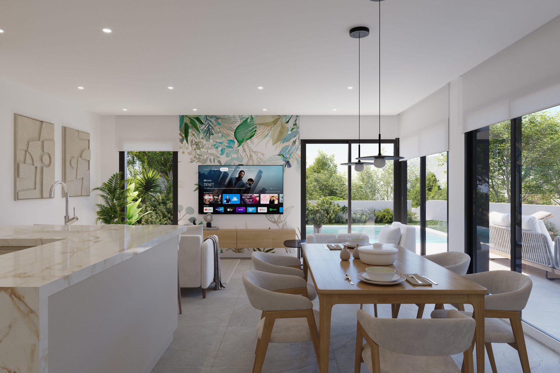 Modern kitchen — Alonis Villas